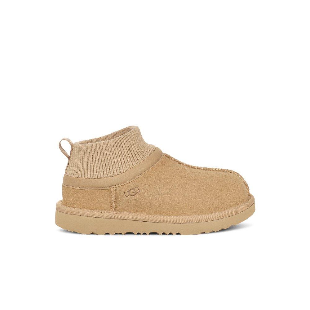 UGG Classic Ultra Stretch Cuff Mustard Seed Preschool Girls Boot Hibbett